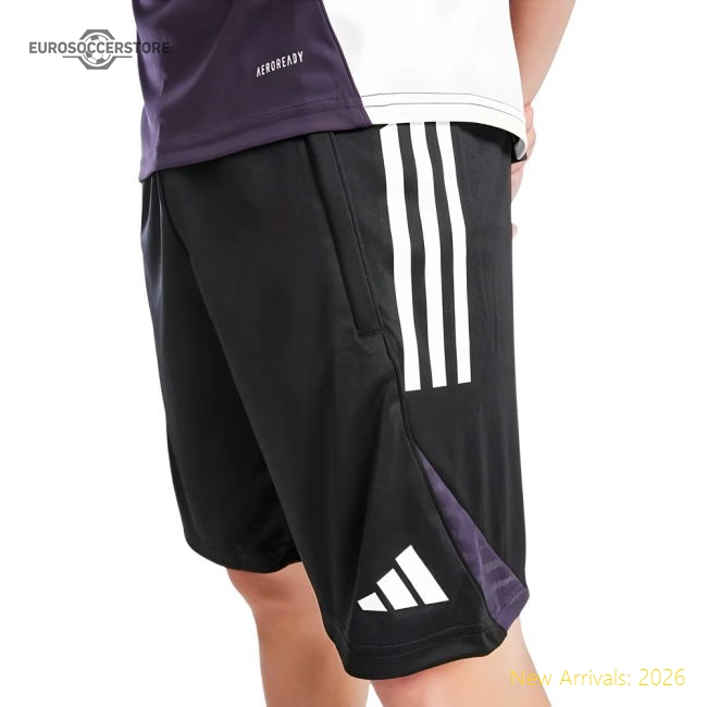 2025-2026 Man Utd Training Shorts (Black) - Kids-Football Jersey Hub