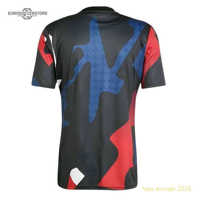 2024-2025 Man Utd Pre-Match Jersey (Black)-Football Jersey Hub