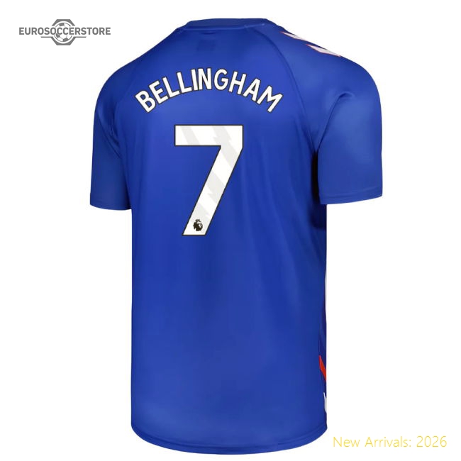 2025-2026 Sunderland Away Pre-Match Jersey (Blue) - Kids (Bellingham 7)-Football Shirts Shop
