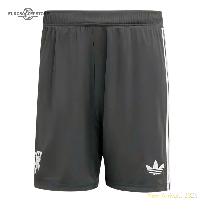 2024-2025 Man Utd Third Shorts (Carbon)-Football Jersey Hub