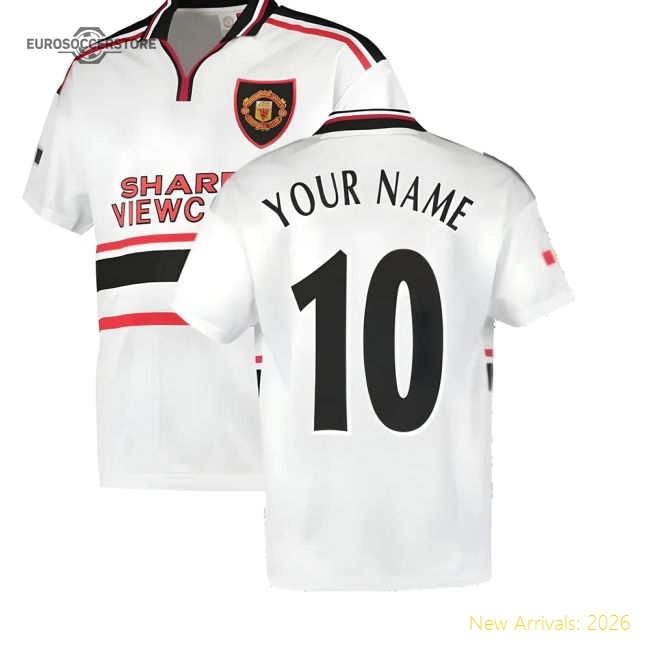 1999 Manchester United Away Football Shirt (Your Name)-Football Jersey Hub