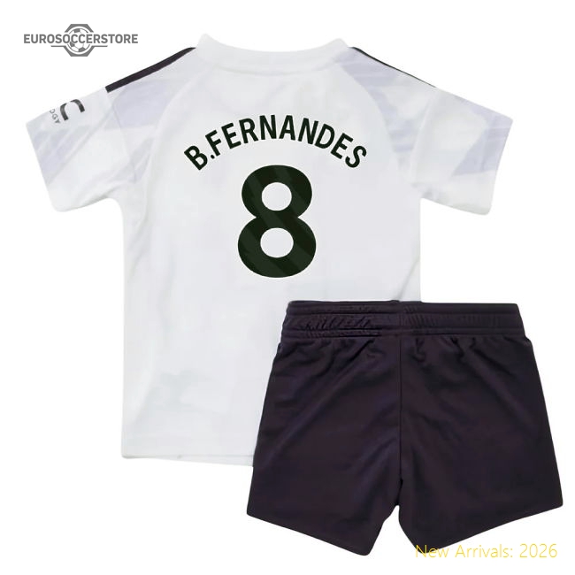 2025-2026 Man Utd Away Baby Kit (B.Fernandes 8)-Football Jersey Hub