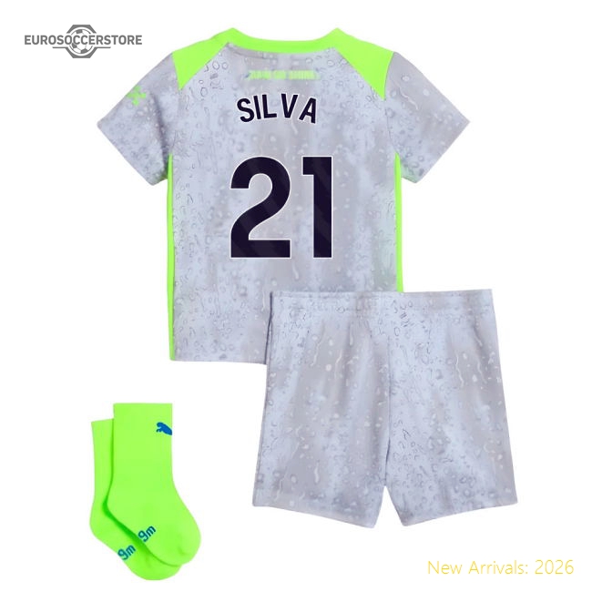 2025-2026 Man City Third Baby Kit (Silva 21)-Football Jersey Hub