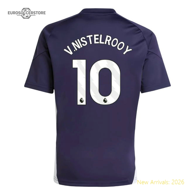 2025-2026 Man Utd Training Jersey (Aurora Plum) - Kids (V.Nistelrooy 10)-Football Jersey Hub