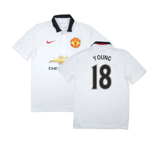 Manchester United 2014-15 Away Shirt (Very Good) (Young 18)-Football Jersey Hub