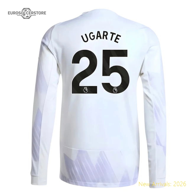 2025-2026 Man Utd Authentic Long Sleeve Away Shirt (Ugarte 25)-Football Jersey Hub