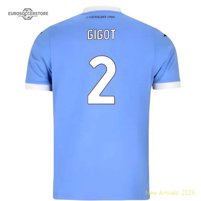 2025-2026 Lazio Home Shirt (Gigot 2)-Vantage Point Soccer
