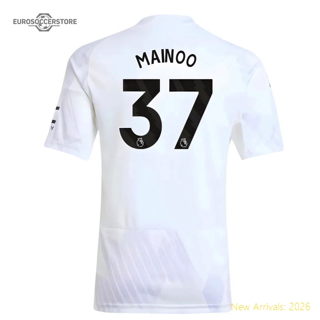 2025-2026 Man Utd Away Shirt (Kids) (Mainoo 37)-Football Jersey Hub