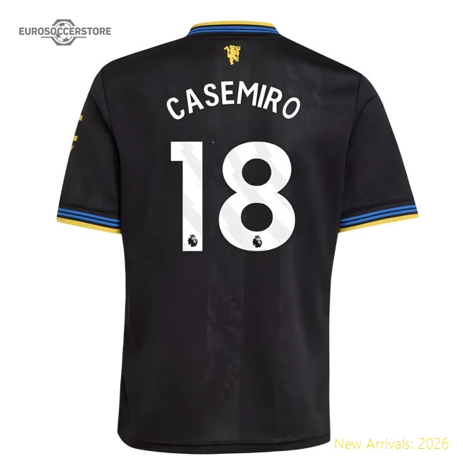 2025-2026 Man Utd Third Shirt (Kids) (Casemiro 18)-Football Jersey Hub