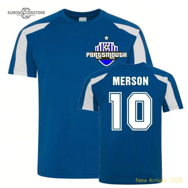 Paul Merson Portsmouth Sports Training (Blue) Training Version Kit Match Day-PitchVibe Kits