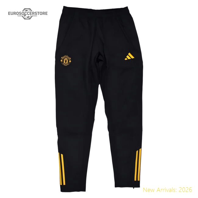 2025-2026 Man Utd EU Presentation Pants (Black)-Football Jersey Hub