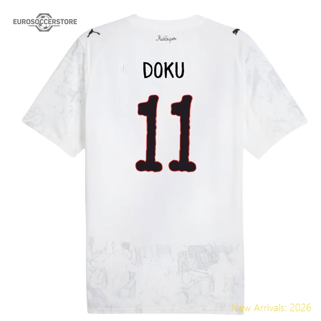 2025-2026 KIDSUPER x Manchester City CWC Shirt (White) (Doku 11)-Football Shirts Shop