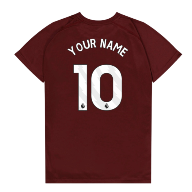 West Ham United Poly T-Shirt (Claret/Blue) - Kids (Your Name)-Vantage Point Soccer