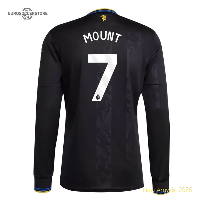 2025-2026 Man Utd Long Sleeve Third Shirt (Mount 7)-Football Jersey Hub