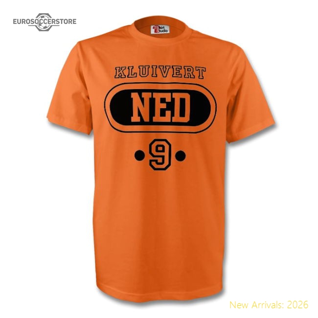 Patrick Kluivert Holland Ned T-shirt (orange)-Football Jersey Hub