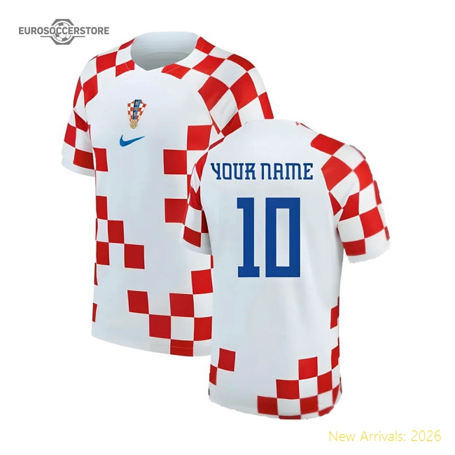 2022-2023 Croatia Home Shirt (Your Name)-Vantage Point Soccer