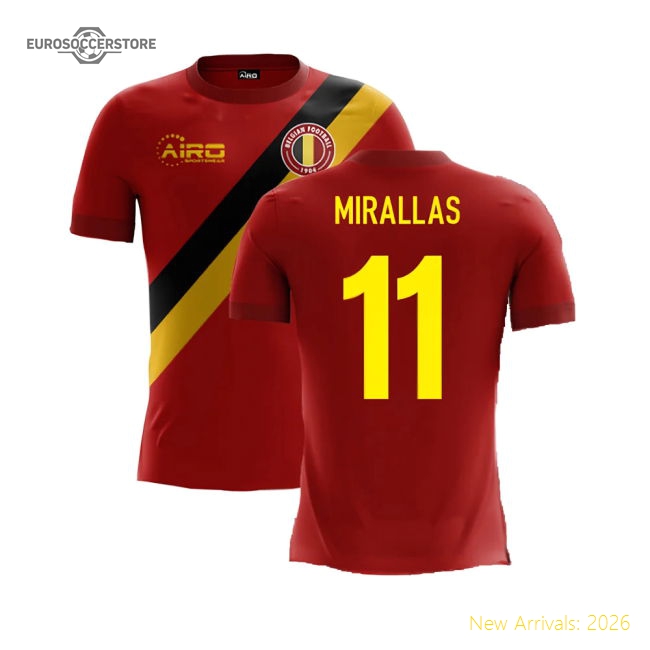 2025-2026 Belgium Airo Concept Home Shirt (Mirallas 11)-Vantage Point Soccer