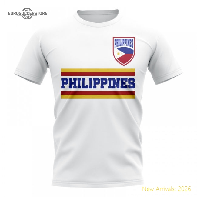 Philippines Core Football Country T-Shirt (White)-Vantage Point Soccer