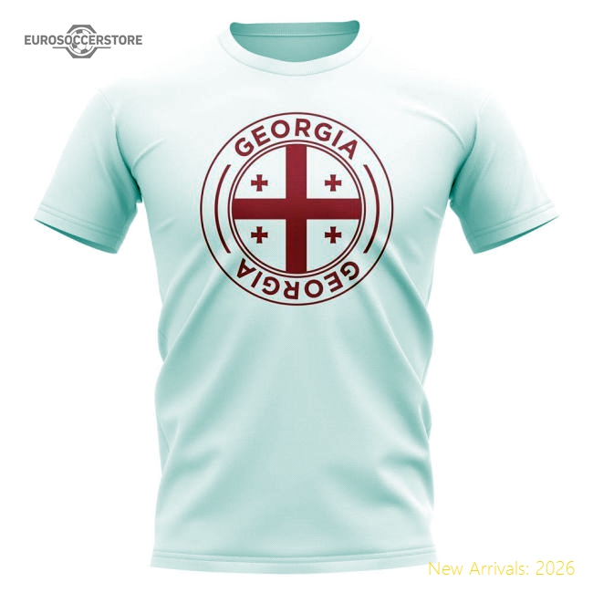 Georgia Football Badge T-Shirt (White)-Vantage Point Soccer