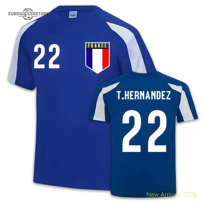 France Sports Jersey Training (Theo Hernandez 22)-Vantage Point Soccer
