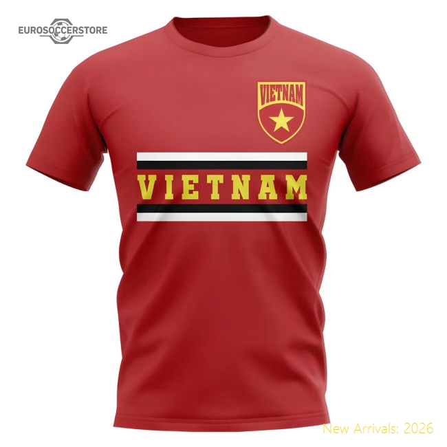 Vietnam Core Football Country T-Shirt (Red)-Vantage Point Soccer