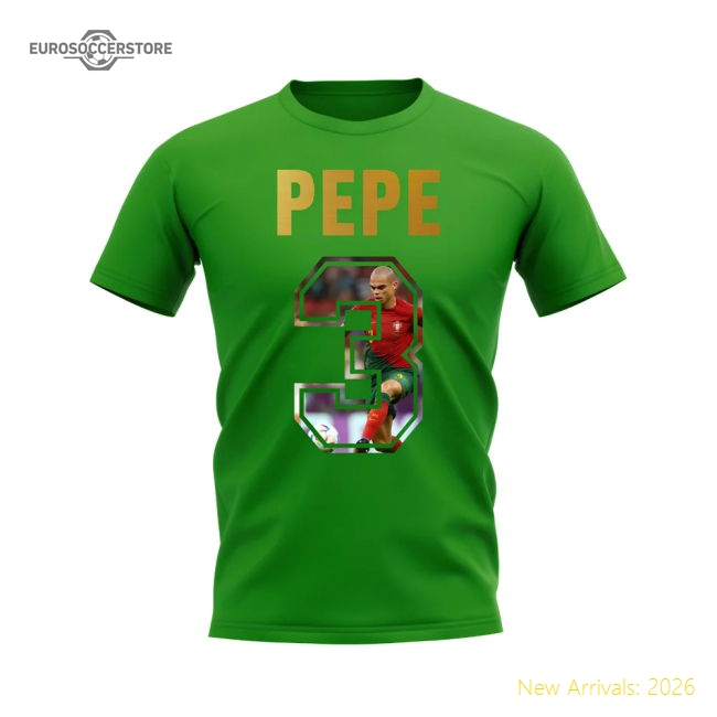 Pepe Name And Number Portugal T-Shirt (Green)-Vantage Point Soccer