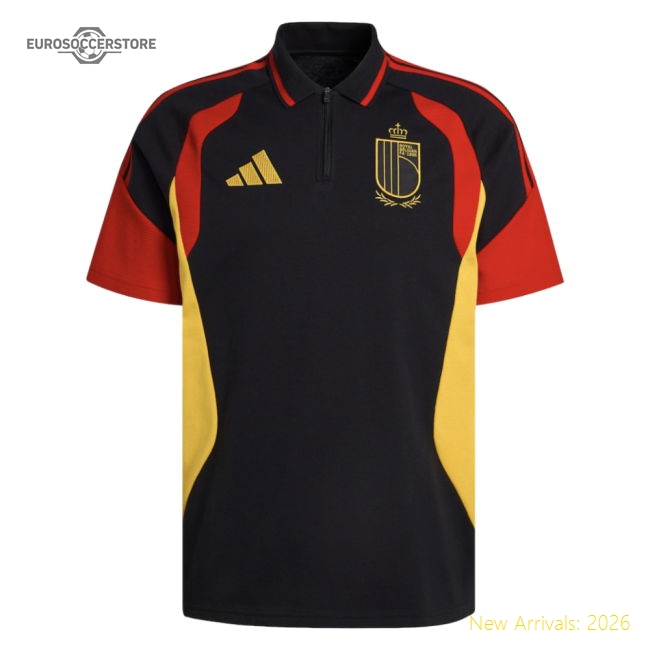 2026-2027 Belgium Polo Shirt (Black)-Vantage Point Soccer