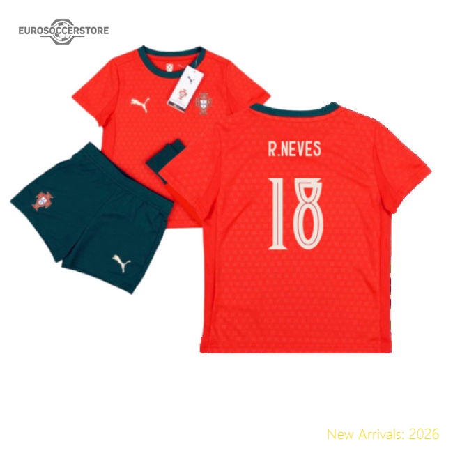 2025-2026 Portugal Home Mini Kit (R.Neves 18)-Vantage Point Soccer