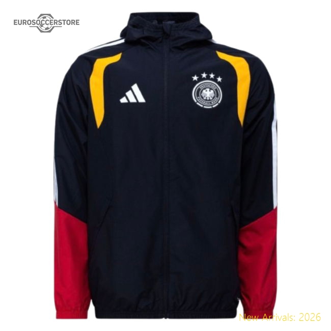 2026-2027 Germany Allweather Jacket (Black)-Vantage Point Soccer