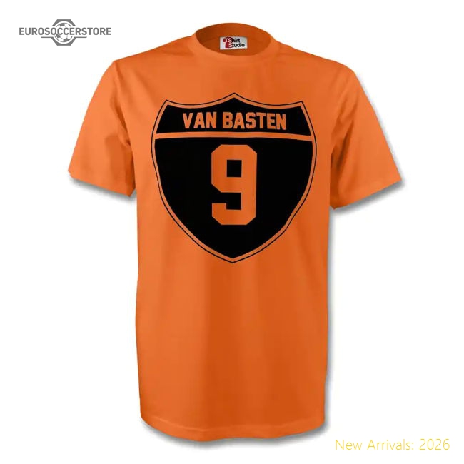 Marco Van Basten Holland Crest Tee (orange)-Football Jersey Hub