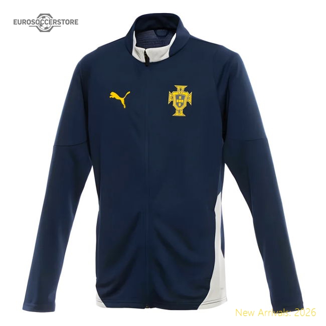 2025-2026 Portugal Training Jacket (Persian Blue)-Vantage Point Soccer