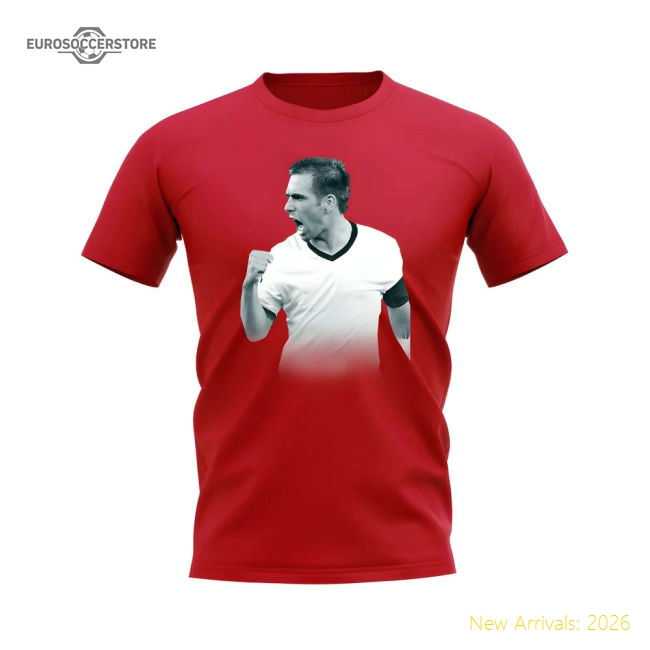 Philipp Lahm Germany Legend T-Shirt (Red)-Vantage Point Soccer