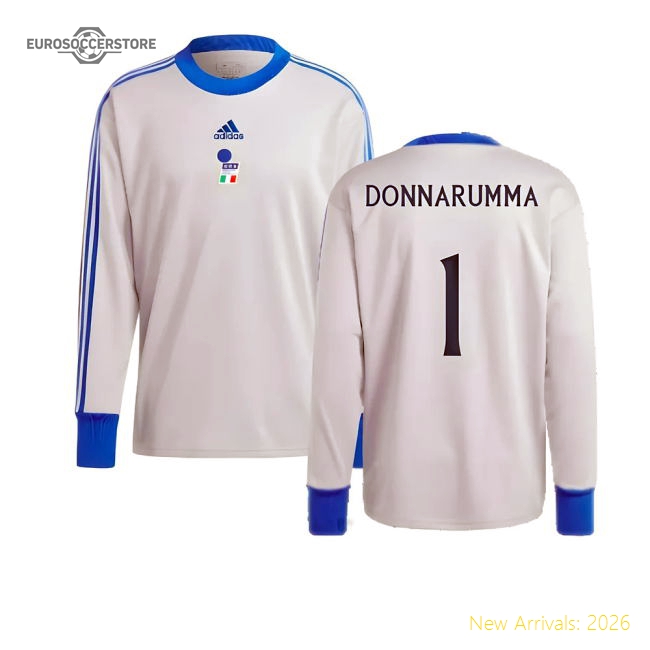 2023-2024 Italy Goalkeeper Icon Jersey (Grey) (Donnarumma 1)-Vantage Point Soccer