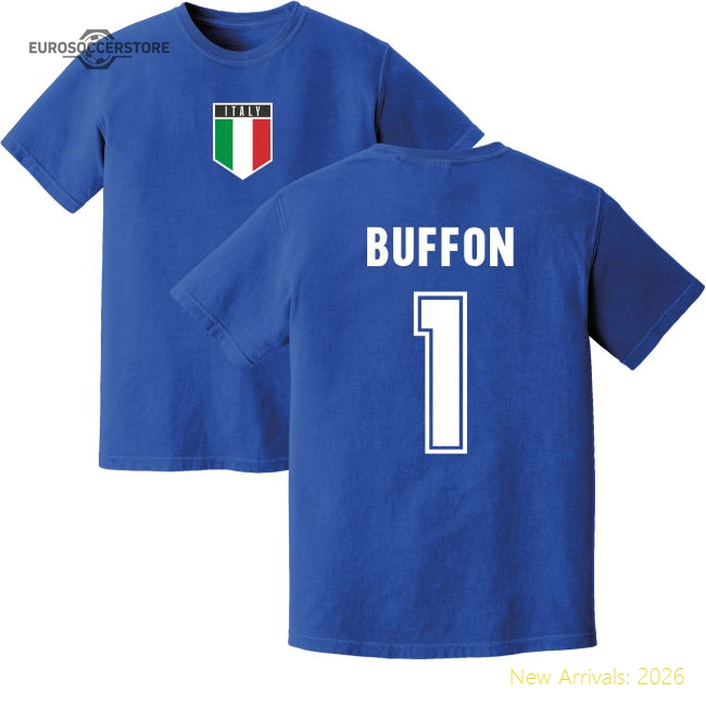 Buffon Italy Training Jersey (Blue)-Vantage Point Soccer