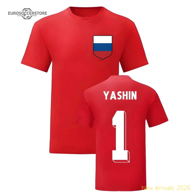 Levy Yashin Russia National Hero Tee (Red)-Vantage Point Soccer
