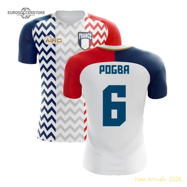 2025-2026 France Away Concept Shirt (Pogba 6) - Kids-Vantage Point Soccer