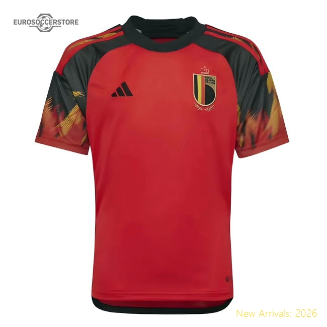 2022-2023 Belgium Home Shirt (Kids)-Vantage Point Soccer