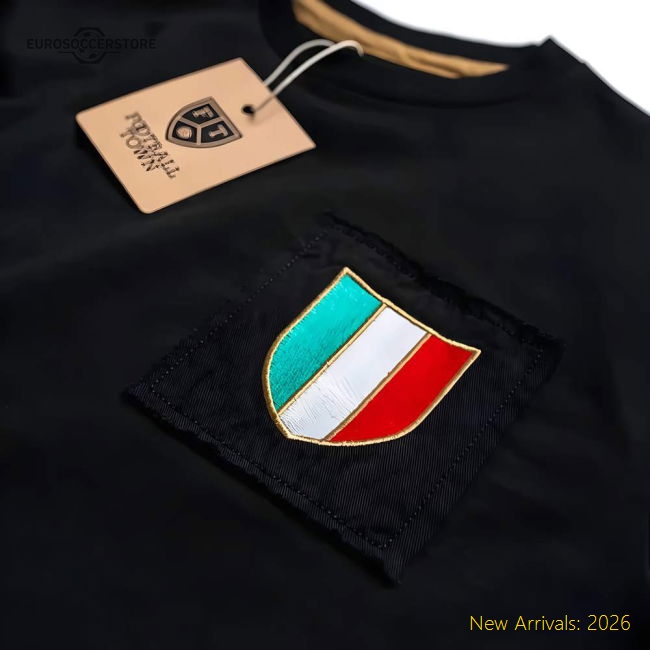 Italy Gli Azzurri Black Number 10 Retro Shirt-Vantage Point Soccer