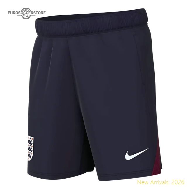 2024-2025 England Dri-Fit Strike Shorts - Kids (Navy)-Vantage Point Soccer