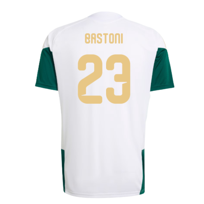2026-2027 Italy Training Jersey (White) (Bastoni 23)-Vantage Point Soccer