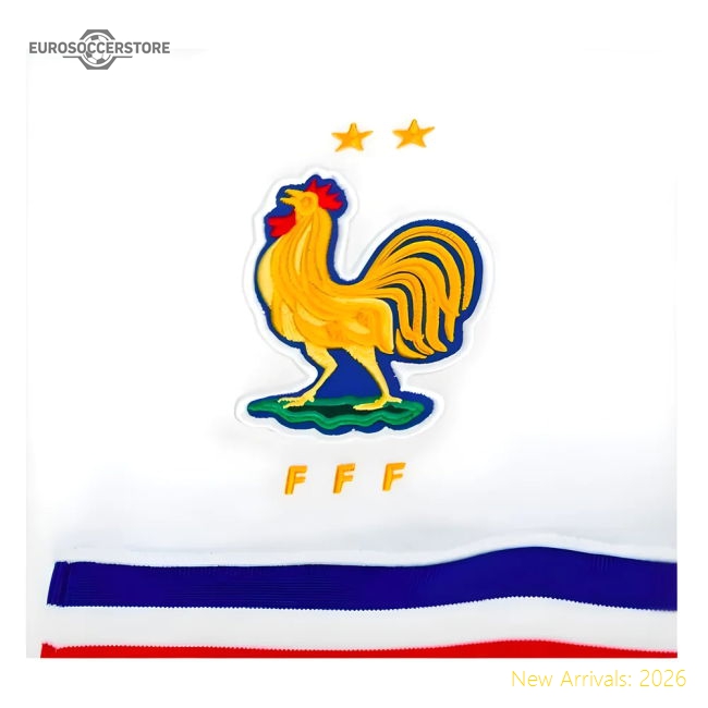 2024-2025 France Home Shorts (White) - Kids-Vantage Point Soccer