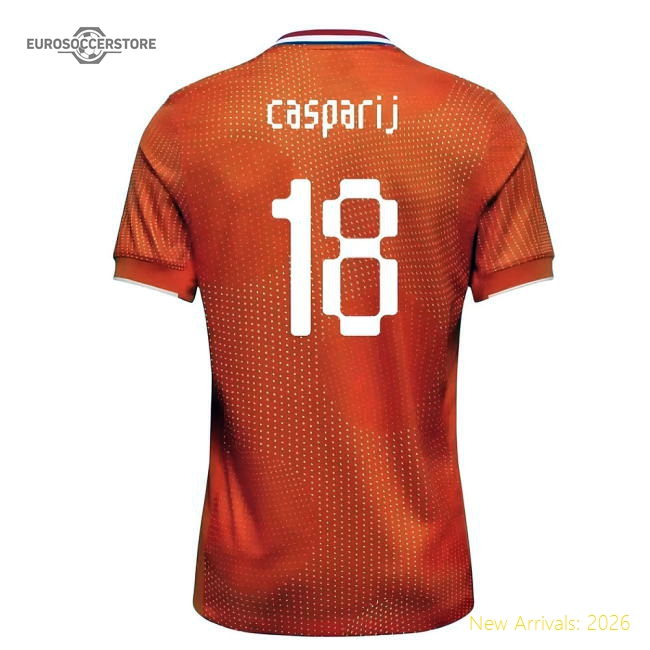 2025-2026 Netherlands Womens Team Shirt (Kids) (Casparij 18)-Vantage Point Soccer