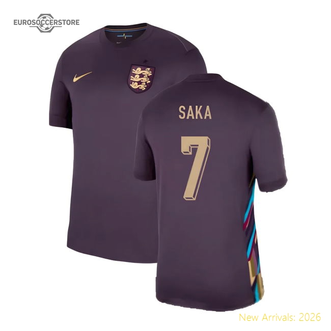 2024-2025 England Away Shirt (Saka 7)-Football Shirts Shop