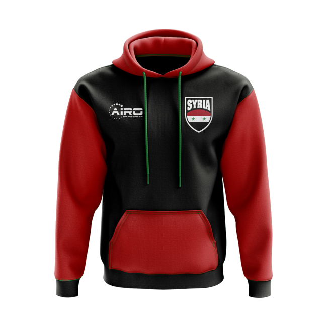 Syria Concept Country Football Hoody (Black)-The Soccer Shirt Hub