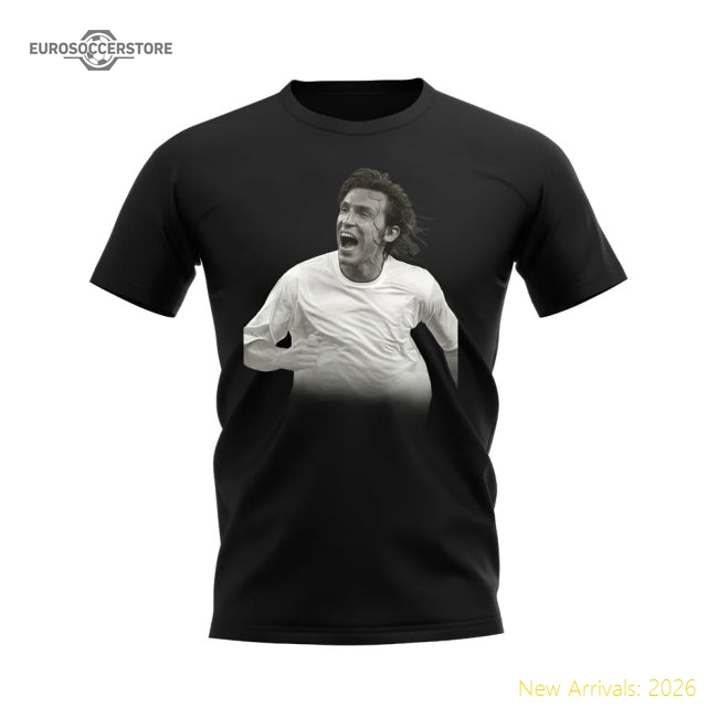 Andrea Pirlo Italy Legend T-Shirt (Black)-Vantage Point Soccer