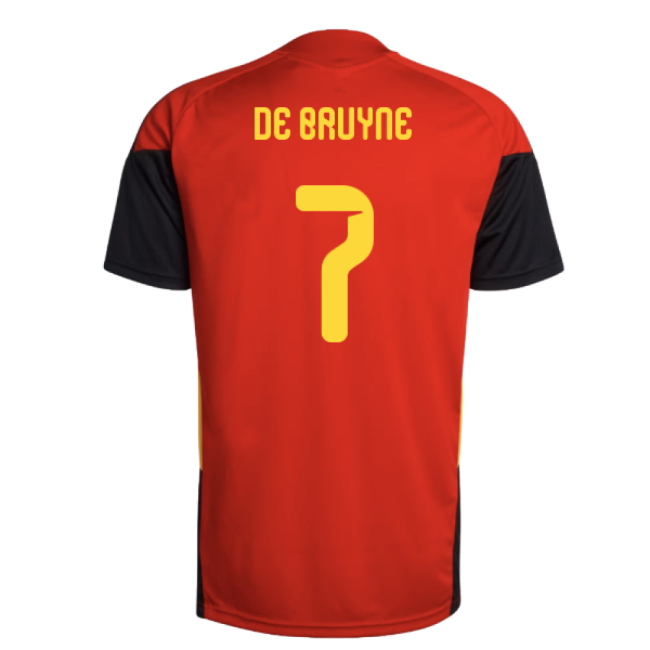 2026-2027 Belgium Training Jersey (Red) (De Bruyne 7)-Vantage Point Soccer