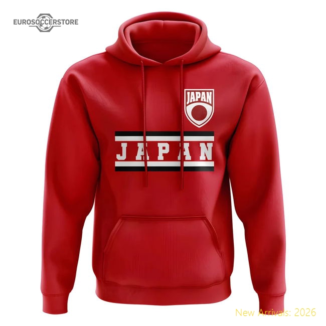 Japan Core Football Country Hoody (Red)-Vantage Point Soccer