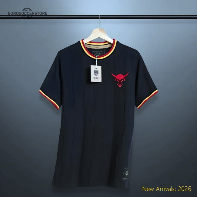 Vintage Belgium Le Diable Black Soccer Jersey-Vantage Point Soccer