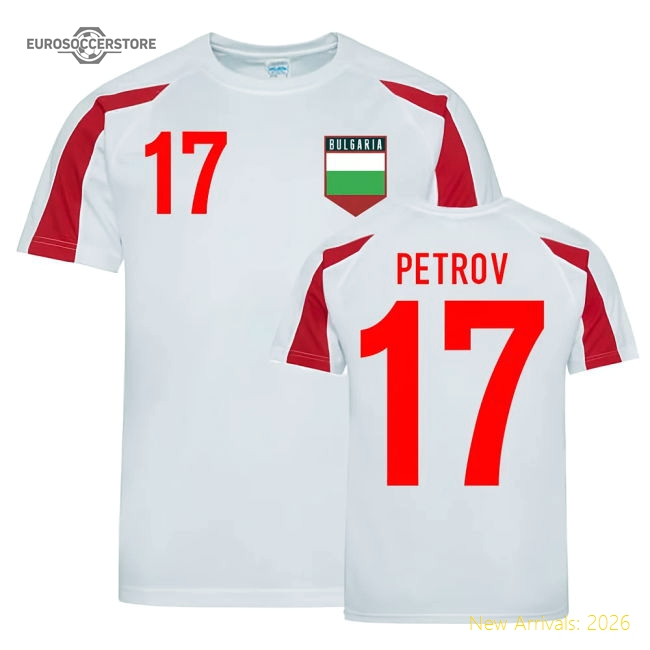 Martin Petrov Bulgaria Sports Training Jersey (White-Red)-Vantage Point Soccer