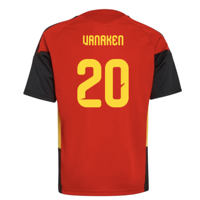 2026-2027 Belgium Training Jersey (Red) - Kids (Vanaken 20)-Vantage Point Soccer